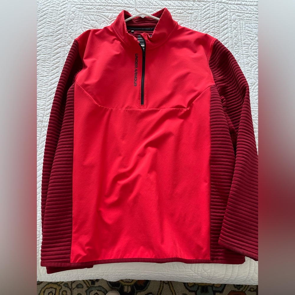 Under Armour Red quarter zip jacket size XL